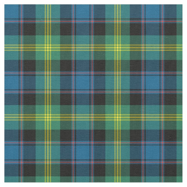Clan Watson Tartan Fabric (Close Up)