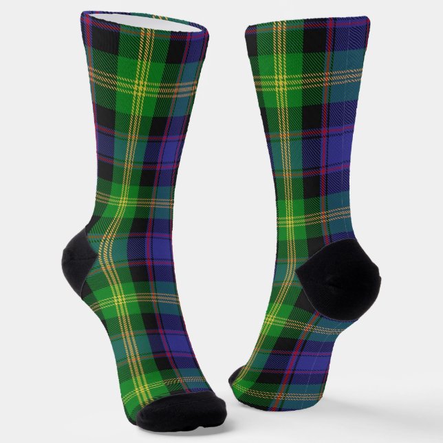 Clan Watson Tartan  Socks (Angled)