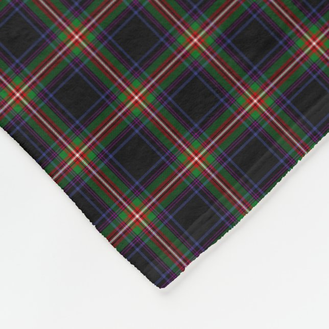 Clan Watt Tartan Fleece Blanket (Corner)