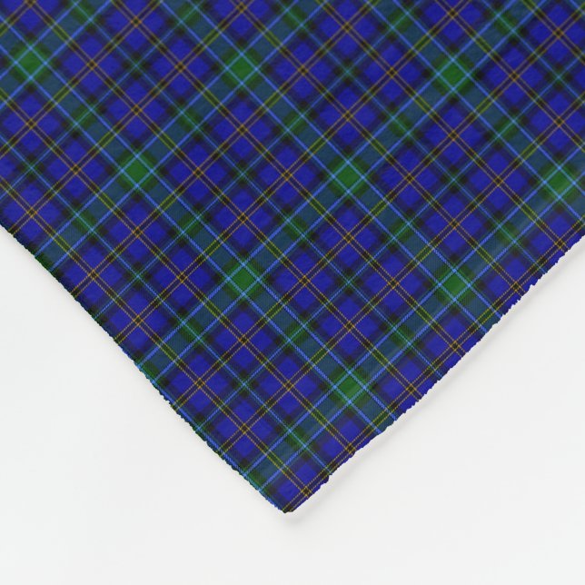 Clan Weir Tartan Fleece Blanket (Corner)