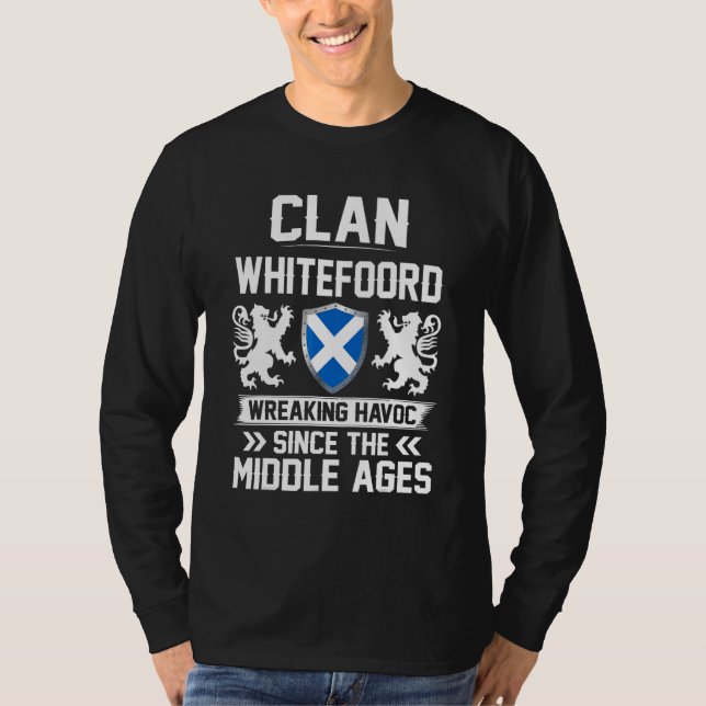 Clan Whitefoord Scottish Family Clan Scotland Wrea T-Shirt (Front)