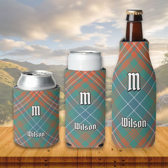 Clan Wilson Ancient Tartan Can Cooler (Creator Uploaded)
