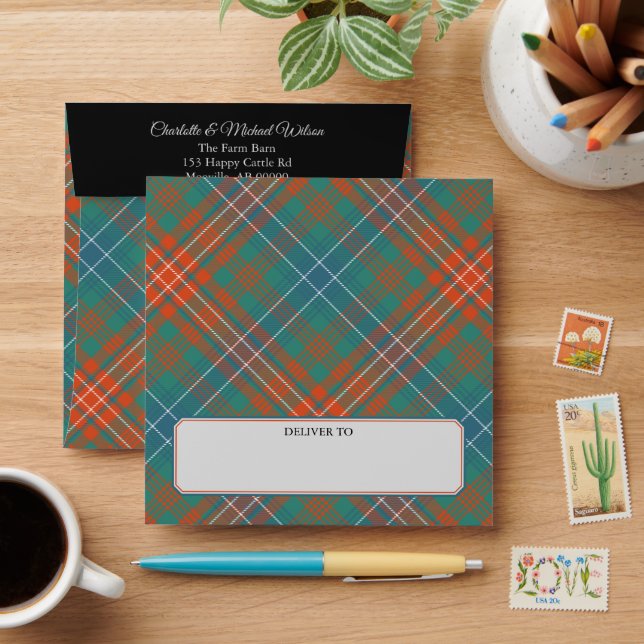 Clan Wilson Ancient Tartan Envelope (Desk)