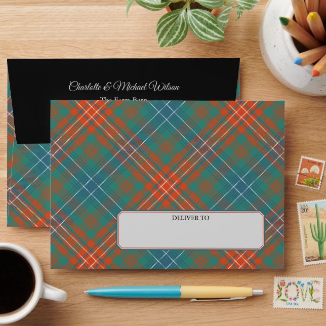 Clan Wilson Ancient Tartan Envelope (Desk)