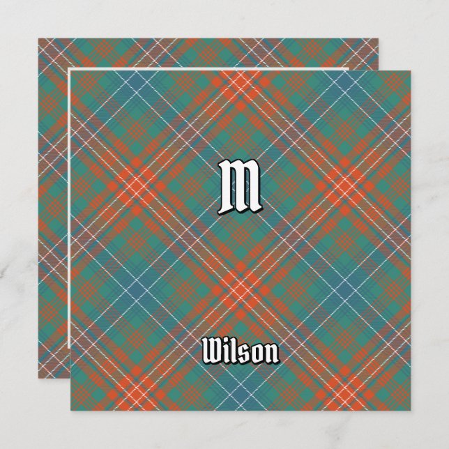 Clan Wilson Ancient Tartan Invitation (Front/Back)