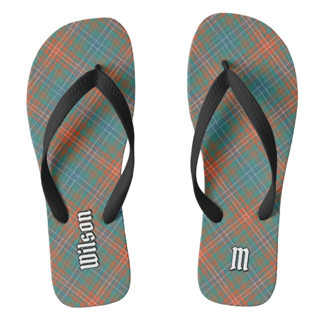Clan Wilson Ancient Tartan Jandals (Footbed)