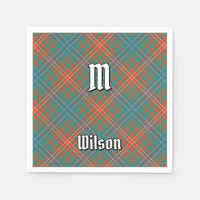 Clan Wilson Ancient Tartan Napkin (Front)