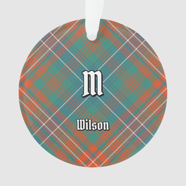 Clan Wilson Ancient Tartan Ornament (Front)