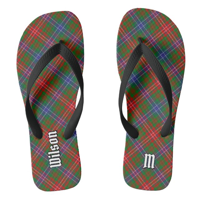 Clan Wilson Modern Tartan Jandals (Footbed)