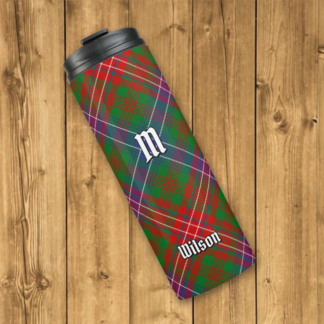 Clan Wilson Modern Tartan Thermal Tumbler (Creator Uploaded)