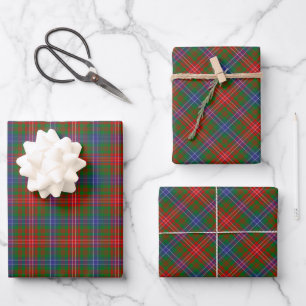 Clan Wilson Modern Tartan Wrapping Paper Sheet