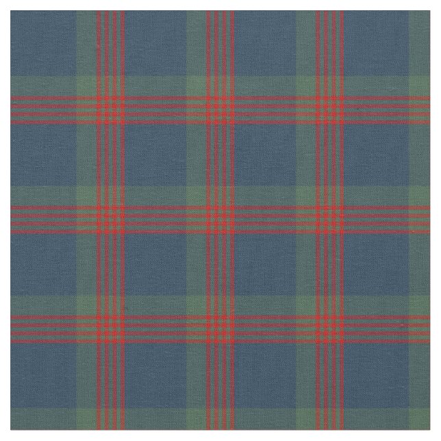 Clan Wilson Tartan Fabric (Close Up)