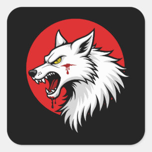 Clan Wolf Dragoons battletech clan Square Sticker