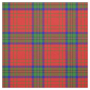 Clan Wood Red Dress Scottish Tartan Plaid Fabric