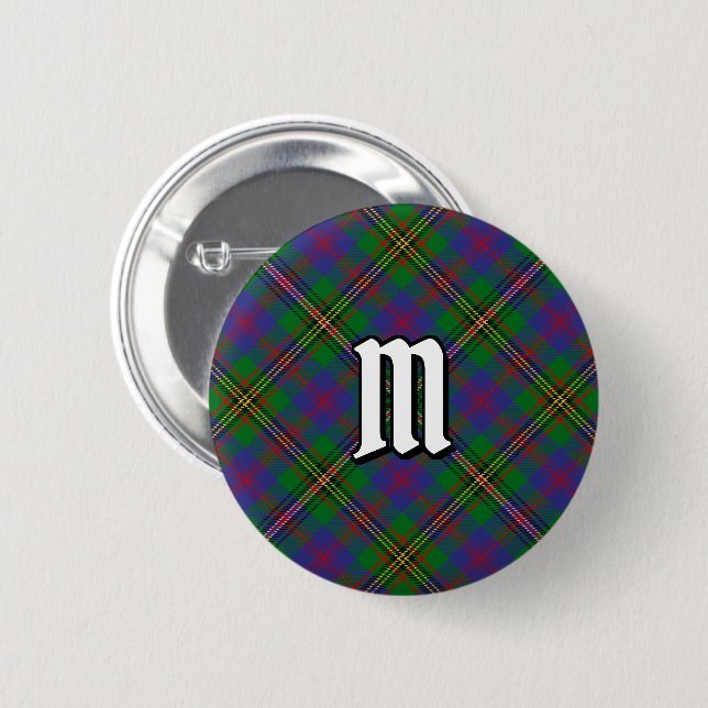Clan Wood Tartan Button (Front & Back)