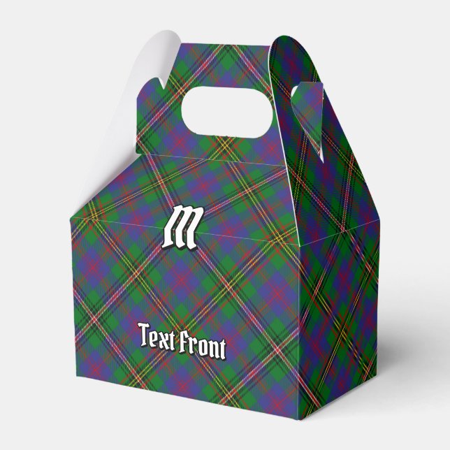 Clan Wood Tartan Favour Box (Front Side)