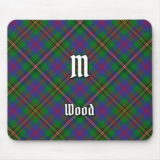 Clan Wood Tartan Mouse Pad (Front)