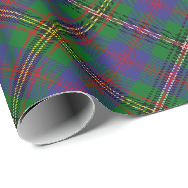 Clan Wood Tartan Wrapping Paper (Roll Corner)