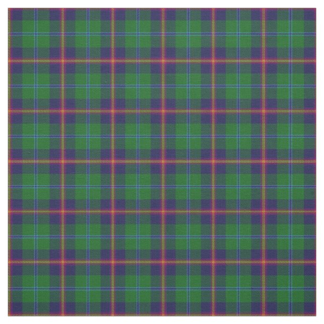 Clan Young Scottish Tartan Plaid Fabric (Swatch)