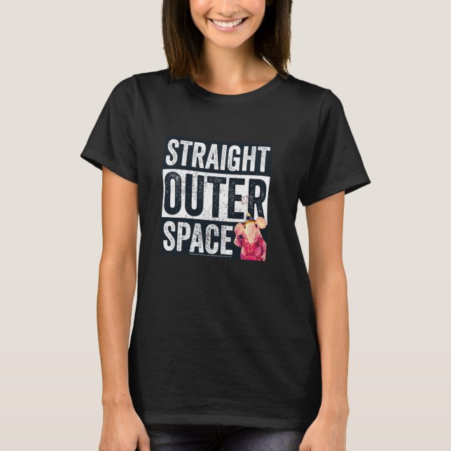 Clangers Straight Outer Space Tiny Clanger Retro T-Shirt (Front)