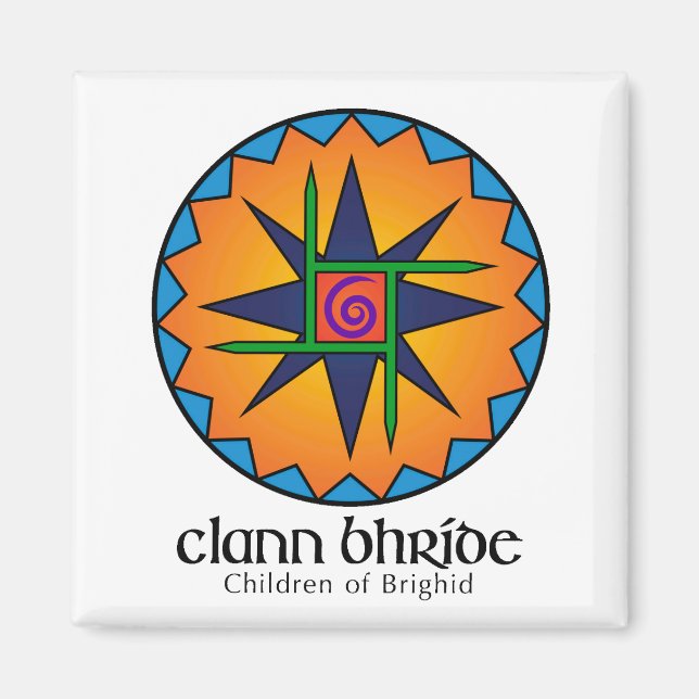 Clann Bhride Square Magnet (Front)