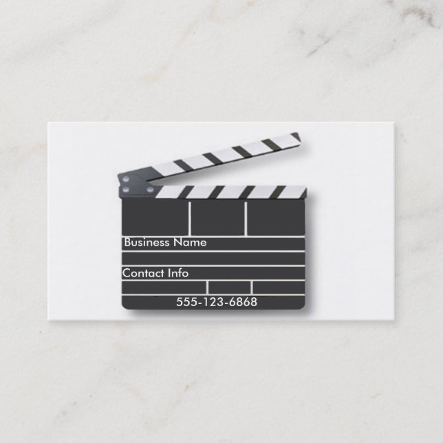 Clap Board - Business Card (Front)