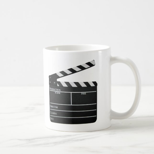 Clapboard Film Movie Slate Coffee Mug (Right)