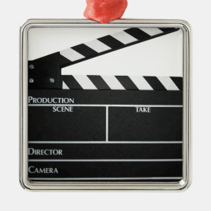 Clapboard movie slate clapper film metal tree decoration
