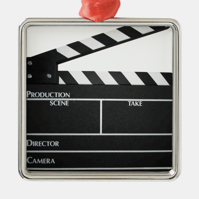 Clapboard movie slate clapper film metal tree decoration (Front)