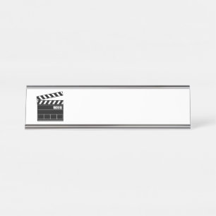 Clapper Board Desk Name Plate