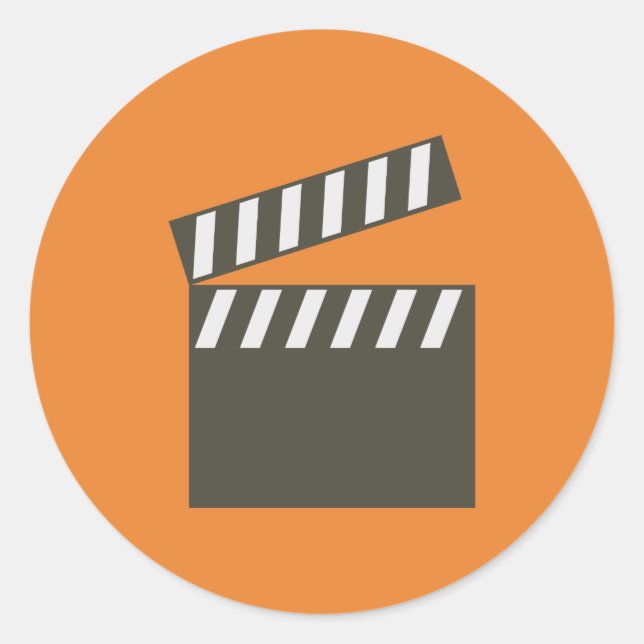 Clapper Classic Round Sticker (Front)