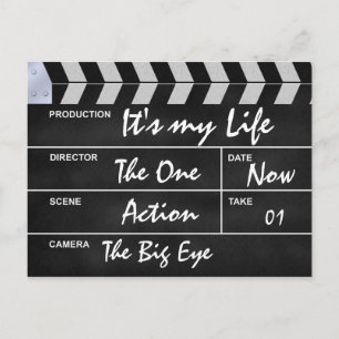 clapperboard cinema "It's my Life" Postcard