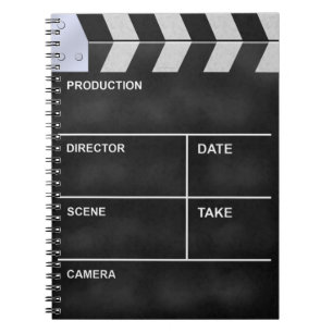 Clapperboard cinema notebook