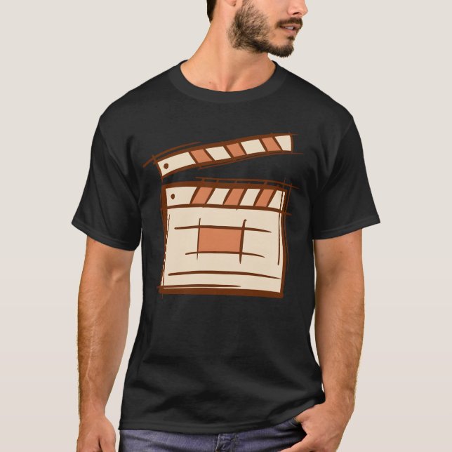 Clapperboard Clapboard Film clapperemplate T-Shirt (Front)