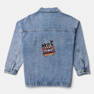 clapperboard denim jacket