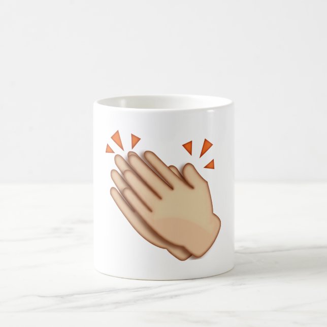 Clapping Hands - Emoji Coffee Mug (Center)