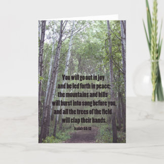 Clapping Trees in the Forest, Blank Greeting Card