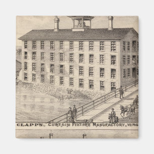 Clapp's curtain fixture manufactory magnet