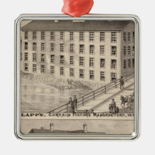 Clapp's curtain fixture manufactory metal tree decoration