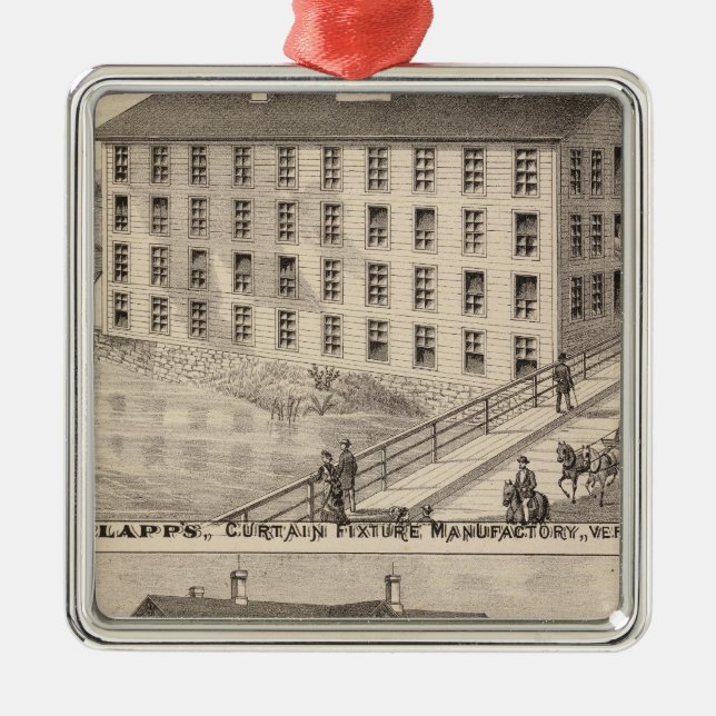 Clapp's curtain fixture manufactory metal tree decoration (Front)