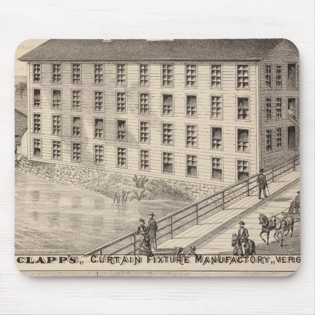 Clapp's curtain fixture manufactory mouse pad (Front)