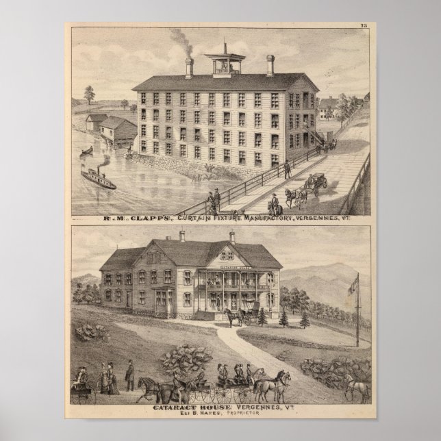 Clapp's curtain fixture manufactory poster (Front)