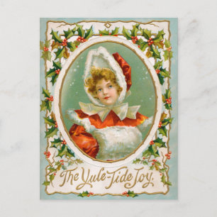 Clapsaddle: Charming Winter Girl Postcard