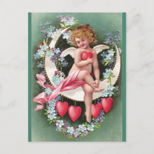 Clapsaddle: Cherub on a Sickle Moon 1 Postcard