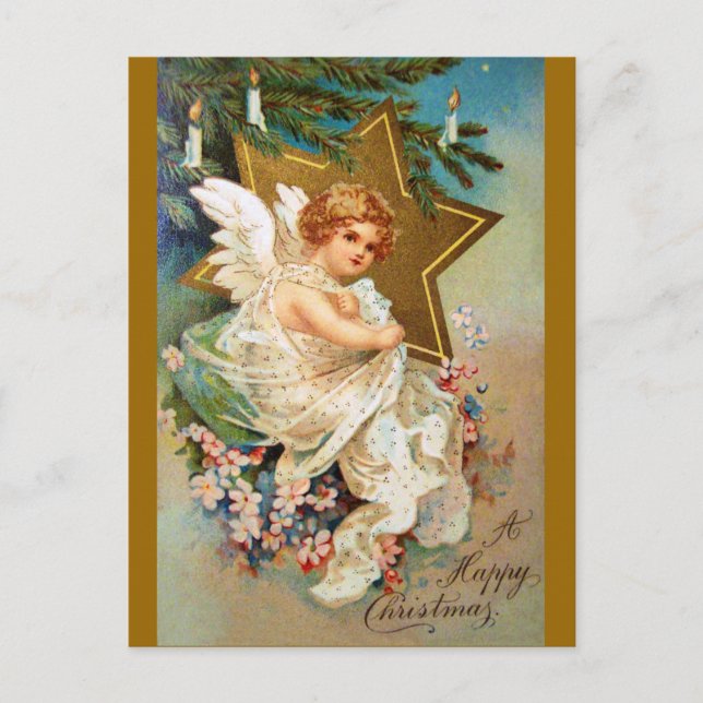 Clapsaddle: Christmas Angel Holiday Postcard (Front)