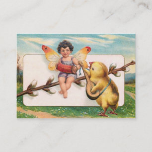 Clapsaddle: Music Making Easter Fairy Business Card
