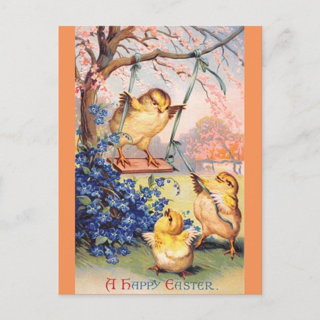 Clapsaddle: Swinging Biddy Postcard (Front)