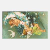 Clapsaddle: Two Cherubs on a Sickle Moon