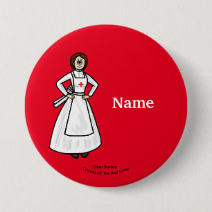 Clara Barton Nurse Button
