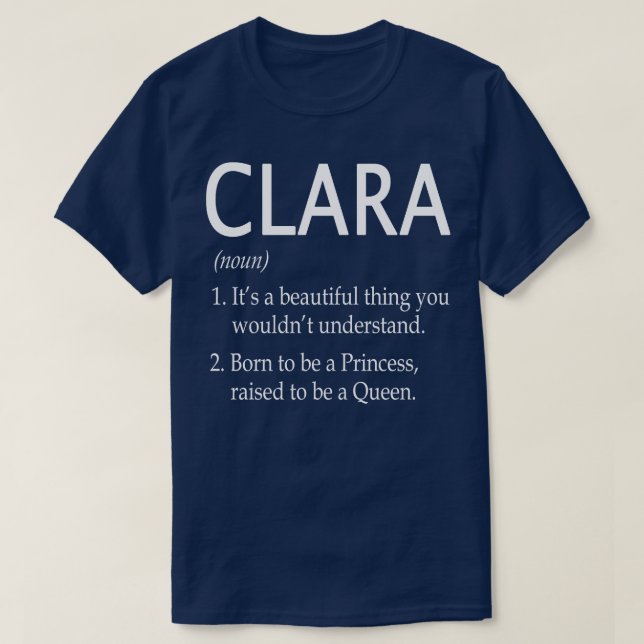 Clara Name Gift 90 T-Shirt (Design Front)